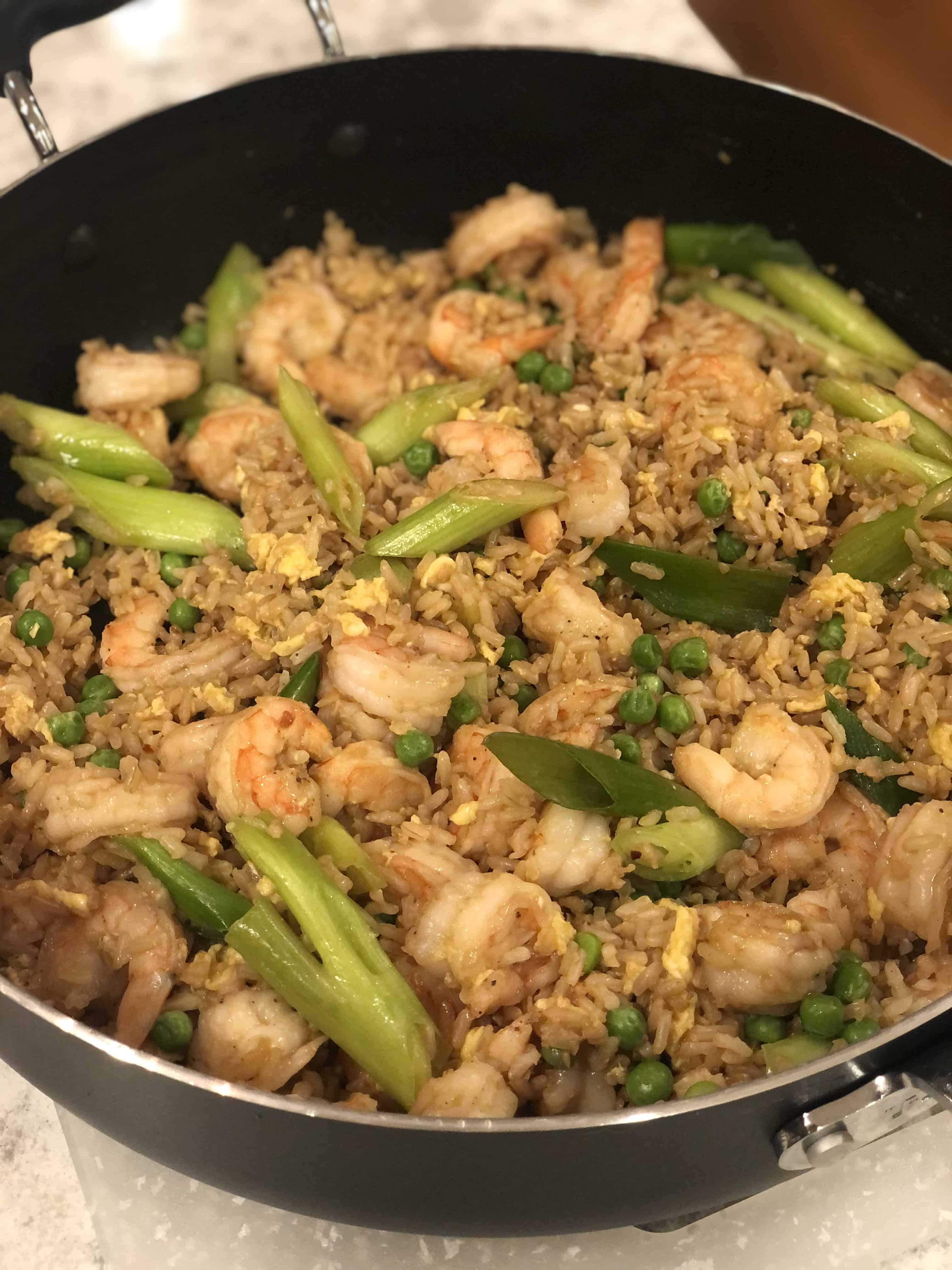 Shrimp Fried Brown Rice - Sweat Fixx